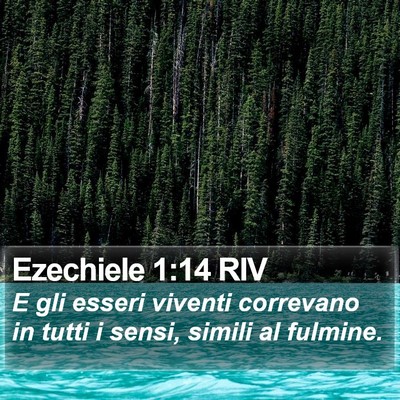 Ezechiele 1:14 RIV Bible Verse Image