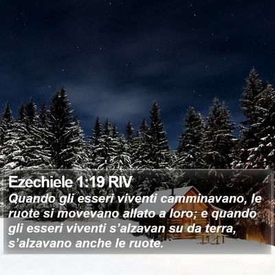 Ezechiele 1:19 RIV Bible Verse Image