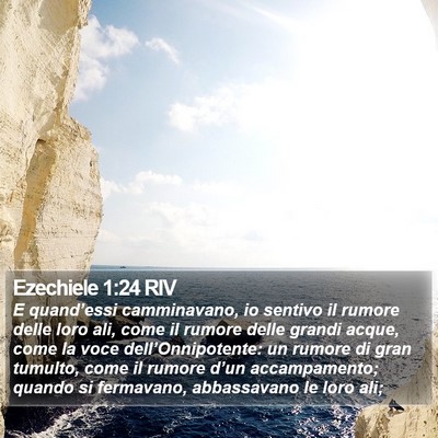 Ezechiele 1:24 RIV Bible Verse Image