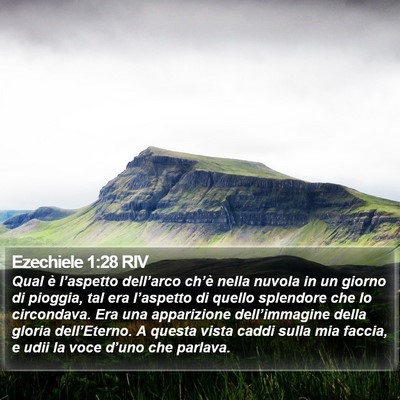 Ezechiele 1:28 RIV Bible Verse Image