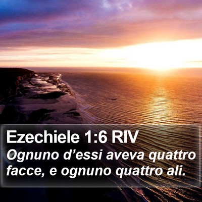 Ezechiele 1:6 RIV Bible Verse Image