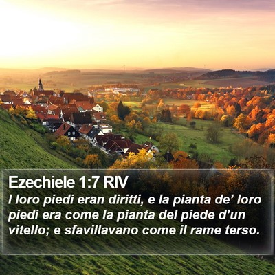 Ezechiele 1:7 RIV Bible Verse Image
