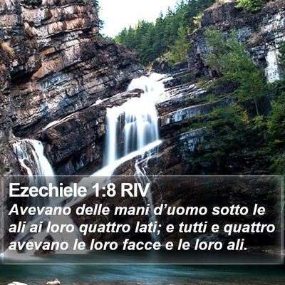 Ezechiele 1:8 RIV Bible Verse Image