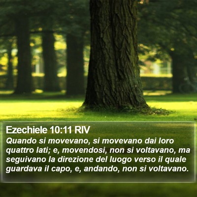 Ezechiele 10:11 RIV Bible Verse Image
