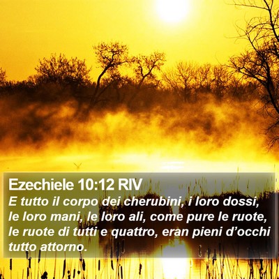 Ezechiele 10:12 RIV Bible Verse Image
