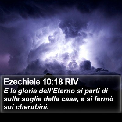 Ezechiele 10:18 RIV Bible Verse Image