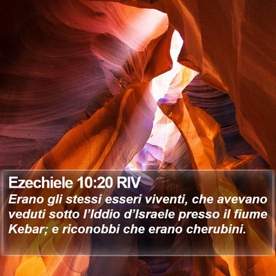 Ezechiele 10:20 RIV Bible Verse Image