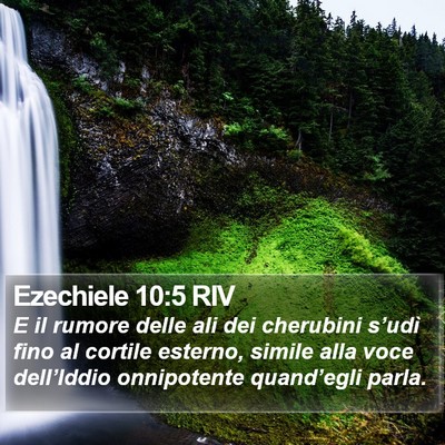 Ezechiele 10:5 RIV Bible Verse Image