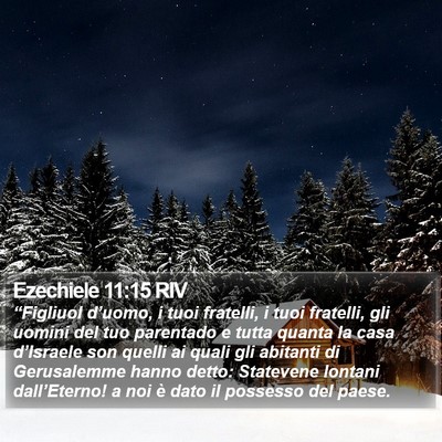Ezechiele 11:15 RIV Bible Verse Image