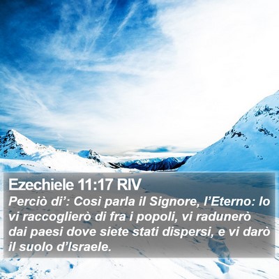 Ezechiele 11:17 RIV Bible Verse Image