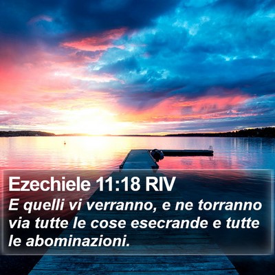 Ezechiele 11:18 RIV Bible Verse Image