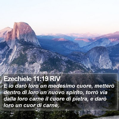 Ezechiele 11:19 RIV Bible Verse Image