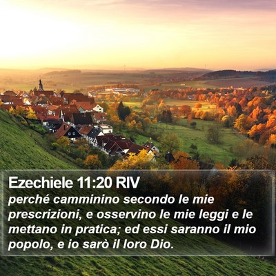 Ezechiele 11:20 RIV Bible Verse Image