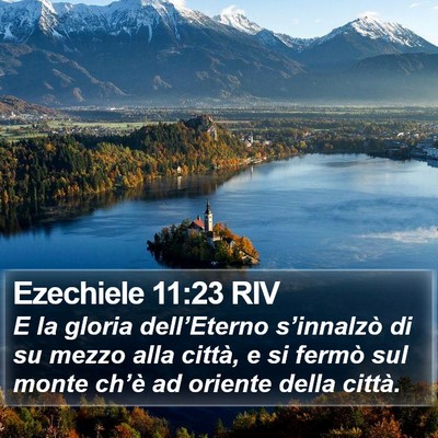 Ezechiele 11:23 RIV Bible Verse Image