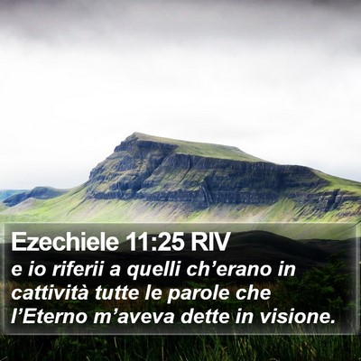 Ezechiele 11:25 RIV Bible Verse Image