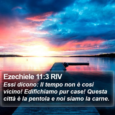 Ezechiele 11:3 RIV Bible Verse Image