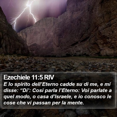 Ezechiele 11:5 RIV Bible Verse Image
