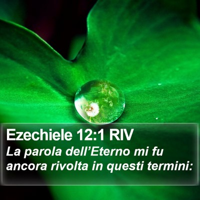 Ezechiele 12:1 RIV Bible Verse Image