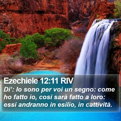 Ezechiele 12:11 RIV Bible Verse Image