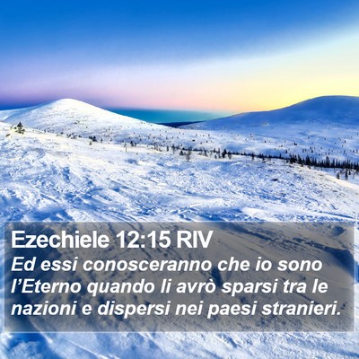 Ezechiele 12:15 RIV Bible Verse Image