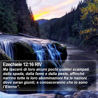 Ezechiele 12:16 RIV Bible Verse Image