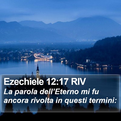 Ezechiele 12:17 RIV Bible Verse Image