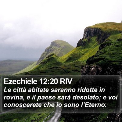 Ezechiele 12:20 RIV Bible Verse Image
