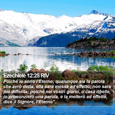 Ezechiele 12:25 RIV Bible Verse Image
