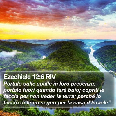 Ezechiele 12:6 RIV Bible Verse Image