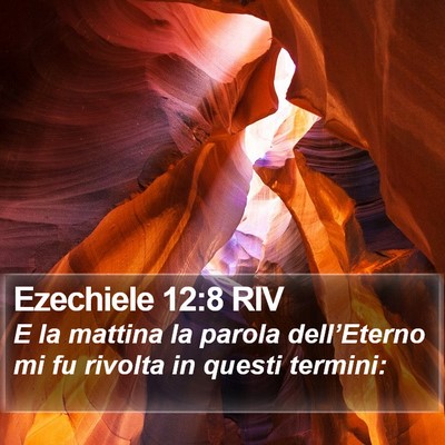 Ezechiele 12:8 RIV Bible Verse Image