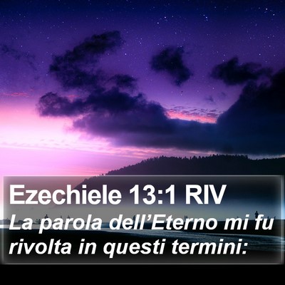 Ezechiele 13:1 RIV Bible Verse Image