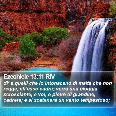 Ezechiele 13:11 RIV Bible Verse Image