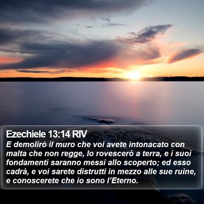 Ezechiele 13:14 RIV Bible Verse Image