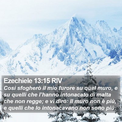 Ezechiele 13:15 RIV Bible Verse Image