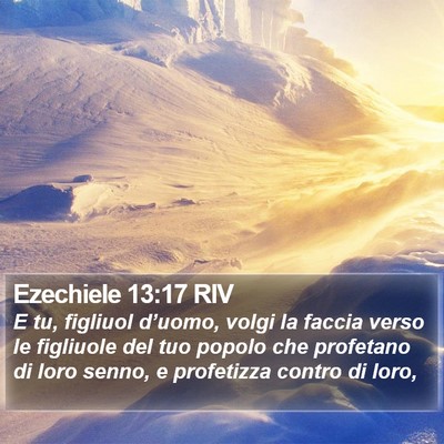 Ezechiele 13:17 RIV Bible Verse Image