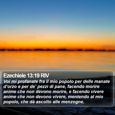 Ezechiele 13:19 RIV Bible Verse Image