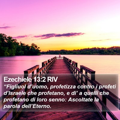 Ezechiele 13:2 RIV Bible Verse Image