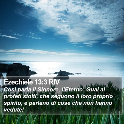Ezechiele 13:3 RIV Bible Verse Image