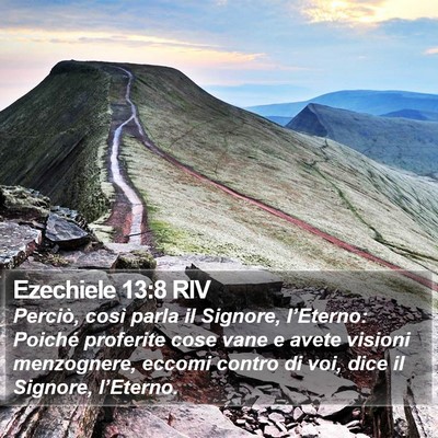 Ezechiele 13:8 RIV Bible Verse Image
