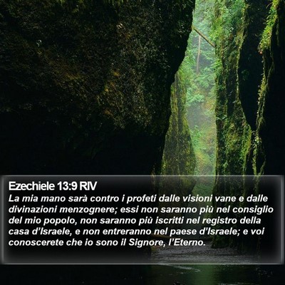 Ezechiele 13:9 RIV Bible Verse Image