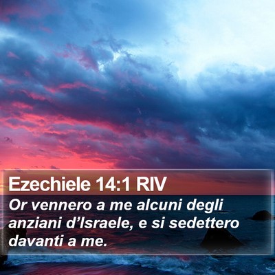 Ezechiele 14:1 RIV Bible Verse Image