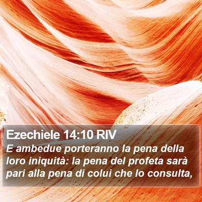 Ezechiele 14:10 RIV Bible Verse Image