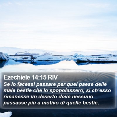 Ezechiele 14:15 RIV Bible Verse Image