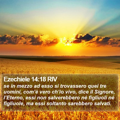 Ezechiele 14:18 RIV Bible Verse Image