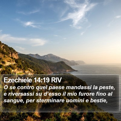 Ezechiele 14:19 RIV Bible Verse Image