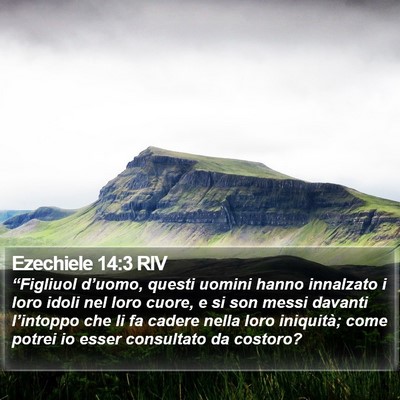 Ezechiele 14:3 RIV Bible Verse Image