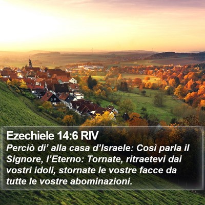Ezechiele 14:6 RIV Bible Verse Image