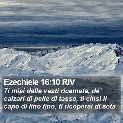 Ezechiele 16:10 RIV Bible Verse Image