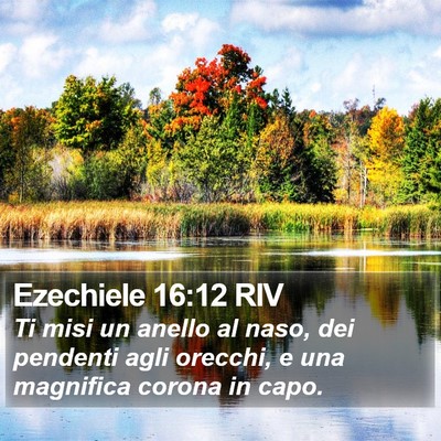 Ezechiele 16:12 RIV Bible Verse Image