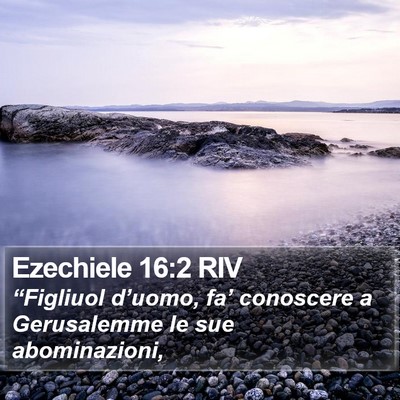 Ezechiele 16:2 RIV Bible Verse Image